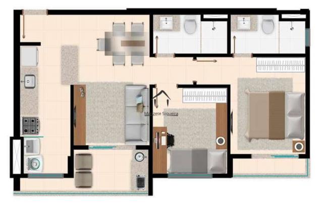 Apartamento 2 quartos com varanda gourmet no Parque Amazônia Vistta Buriti - Foto 3