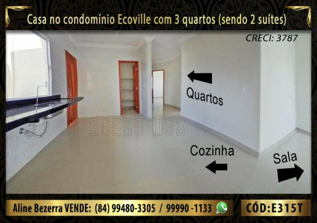 Oportunidade, casa no Ecoville com 3 quartos sendo 2 suítes, aceita financiamento - Foto 5
