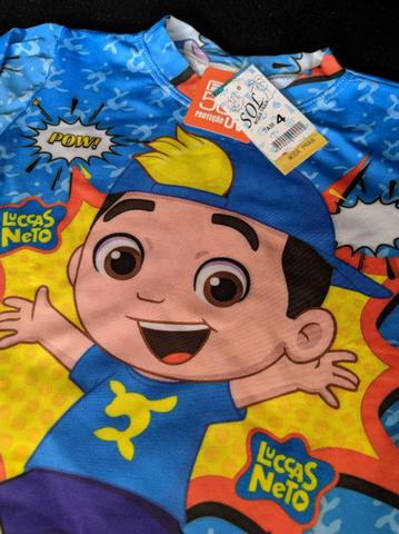 Conjunto menino infantil Luccas Neto com proteção UV50+ - Foto 2