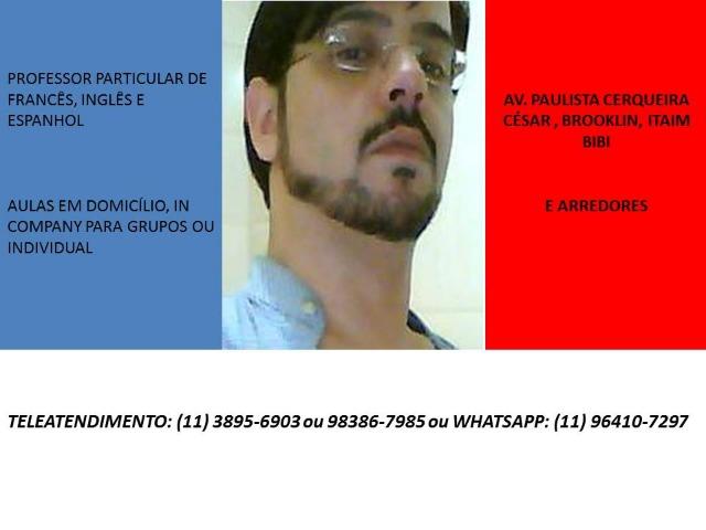 Aula Particular de Ingles Frances Espanhol Avenida Paulista