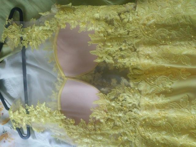 Vestido Festa Amarelo(Alta Costura) - Foto 4