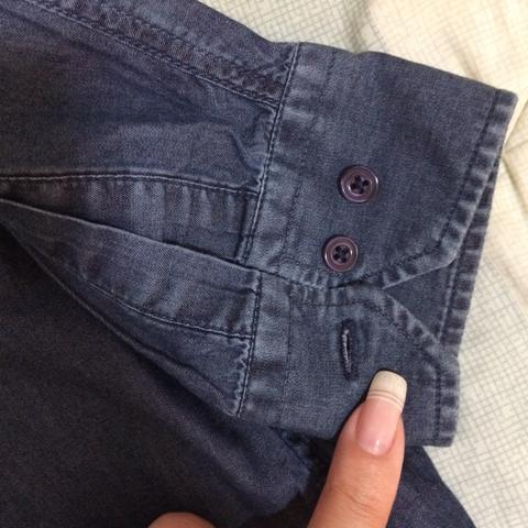 Camisa jeans Dudalina original tam 12 usada 1x em um casamento 70,00 - Foto 5