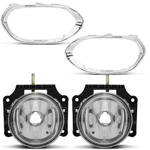 Kit Farol Milha Neblina Aro Cromado Fiat Toro 2016 2017 2018 - Foto 4
