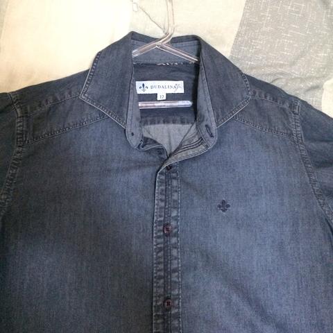 Camisa jeans Dudalina original tam 12 usada 1x em um casamento 70,00