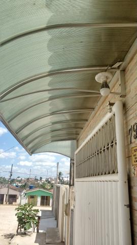 Vendo toldo em alumínio e policarbonato medindo 6 metros por 1,20 em Itapororoca - Foto 2