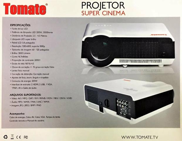 Projetor Super Cinema 120 polegadas - Foto 2