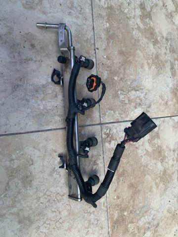 Flauta bicos injetores gm malibu/captiva 24v 6cc original completo