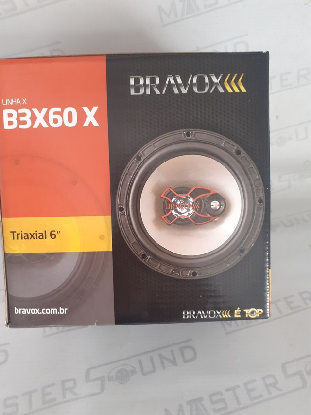 Par de alto falante. Bravox. Triaxial. 6". Garantia. Novo. Instalado. 