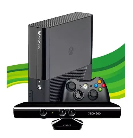 Console Xbox 360 Slim 4gb + 2 Controles E 1 Jogo - Usado