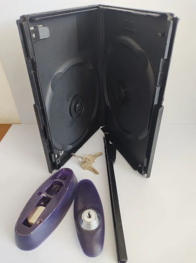 Capa estojo DVD/CD duplo com trava de segurança 30 peças - Foto 4