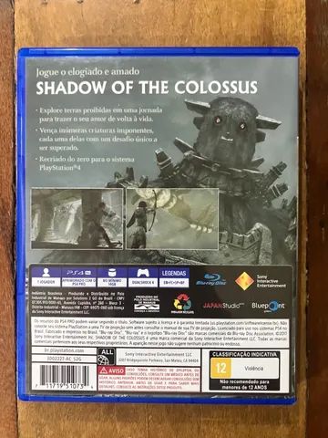 Jogo Shadow of the Colossus - PS4 - curitiba - game em curitiba