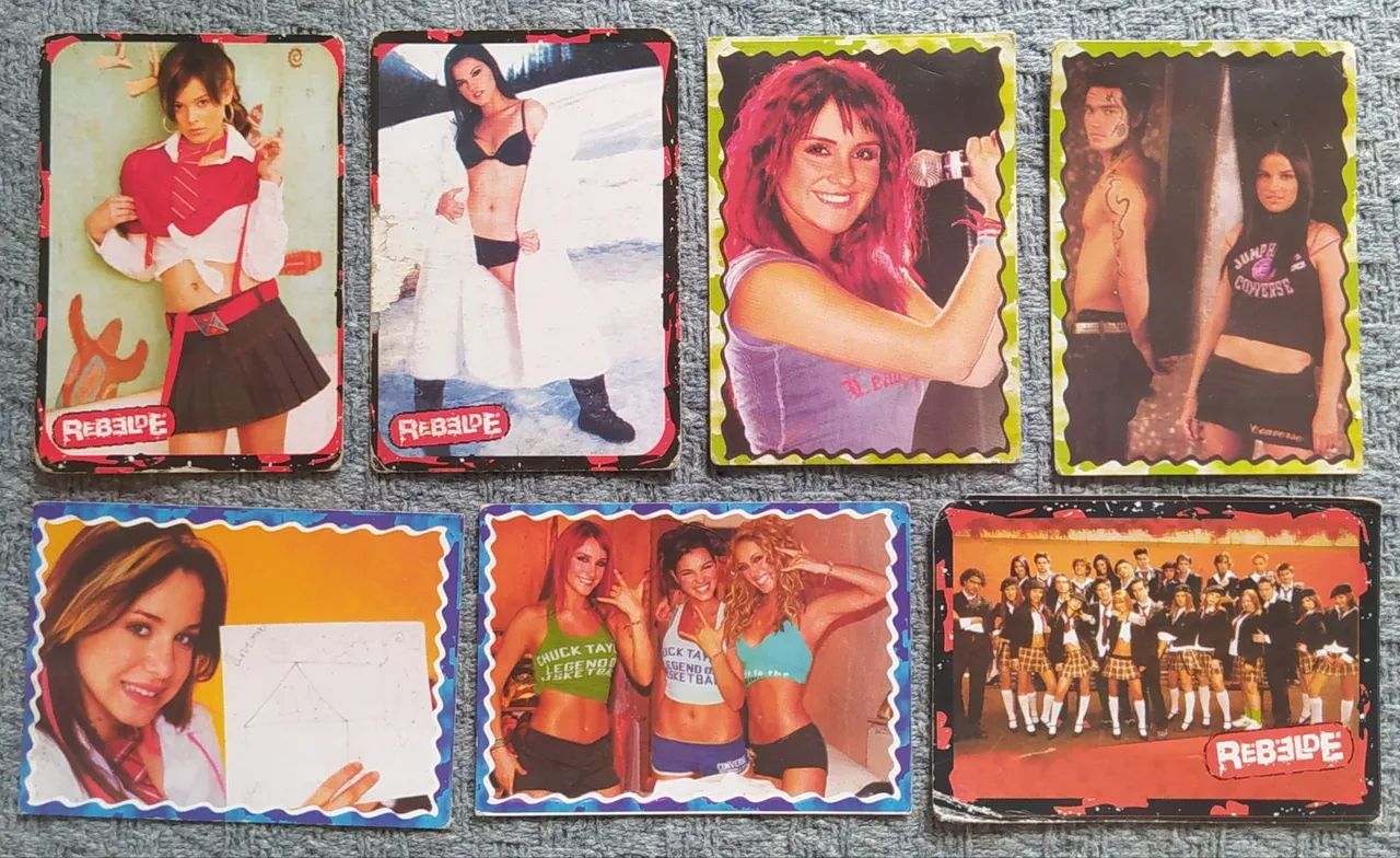 Lote De 7 Cards Rebelde