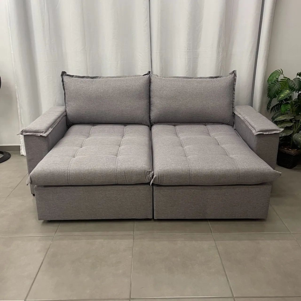 Sofá Cama Vegas com Porta Copos e Molas Ensacadas p76 - Foto 2