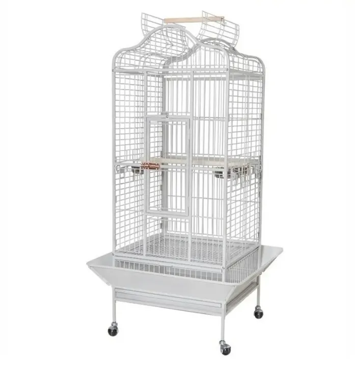 Gaiola Viveiro Medio Branco Papagaio Ring Neck Loris Jandaia Ninho