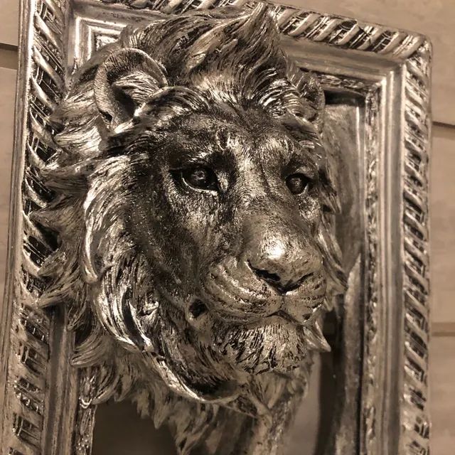 Quadro De Leão Escultura Decoração Casa Sala - Foto 5