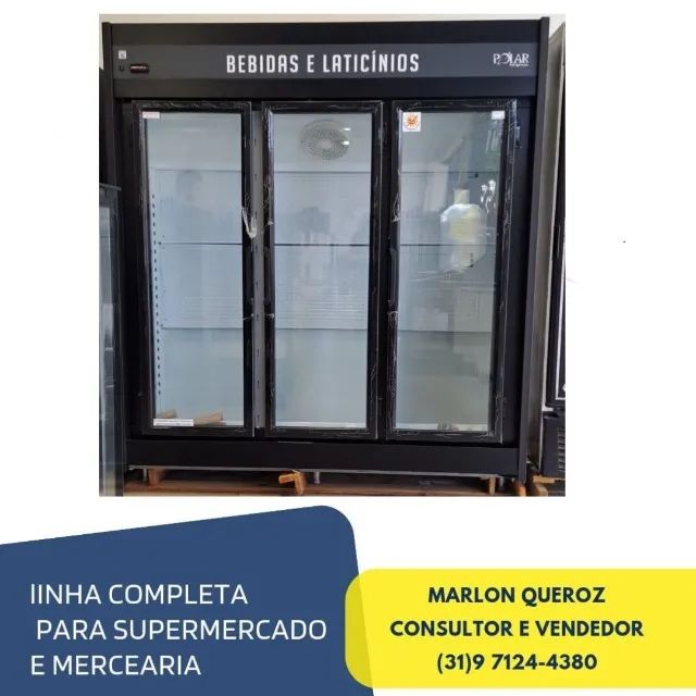 Freezer Refrigerado para bebidas e laticínios 