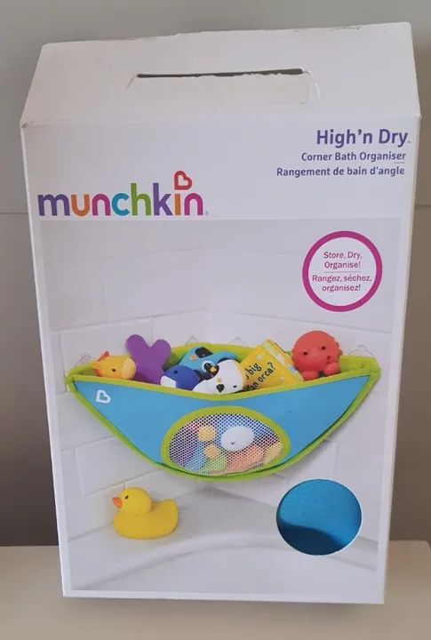 Organizador de Brinquedos de Banho, Munchkin, Azul