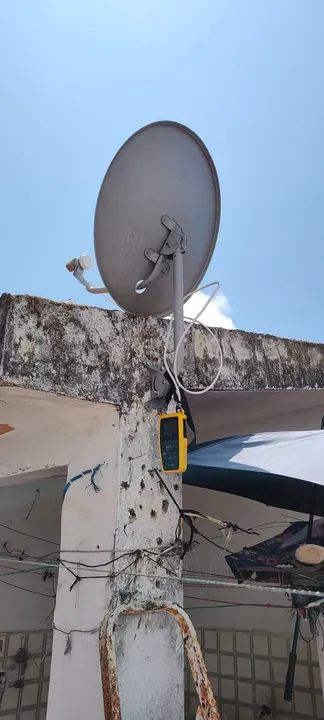 Antena Parabólica para TV já instalada, antena para tv local 