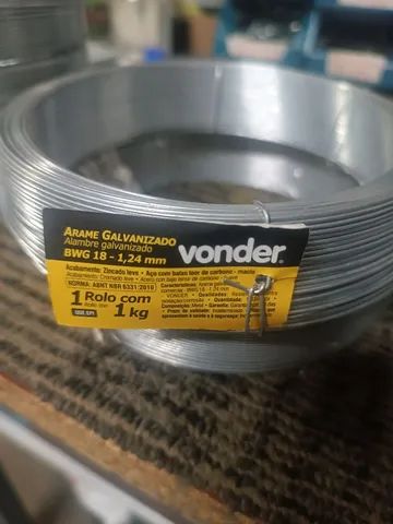 Arame Galvanizado vonder BWG 18 1,24mm