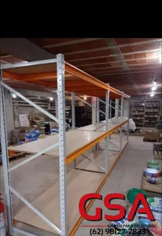Mini porta paletes para 500kg por prateleira  - Foto 3