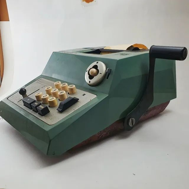 Máquina de Cálcular Manual Antiga - Foto 4
