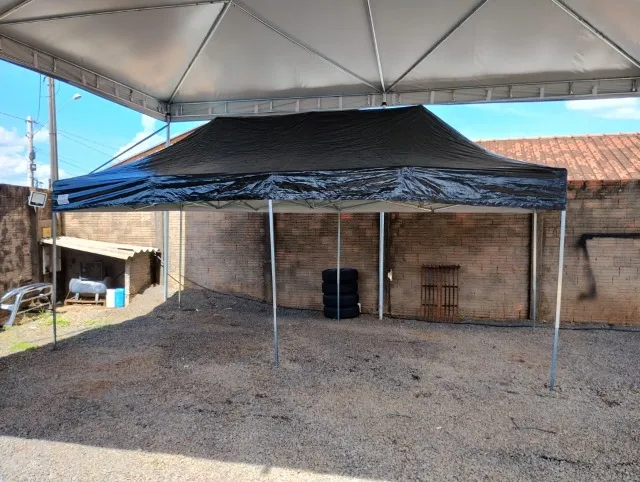 Tenda Sanfonada 3x6 - Reforçada - Lona PVC