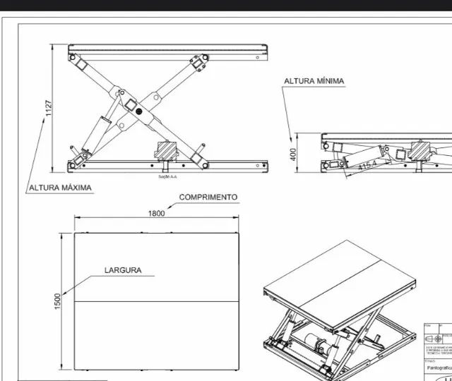Plataforma Elevatória Pantografica - Foto 6
