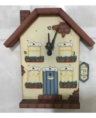 Relógio De Parede Decorativo - Artesanato - Foto 3
