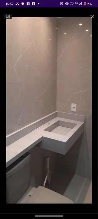 Lavatorios em porcelanato esculpido 
