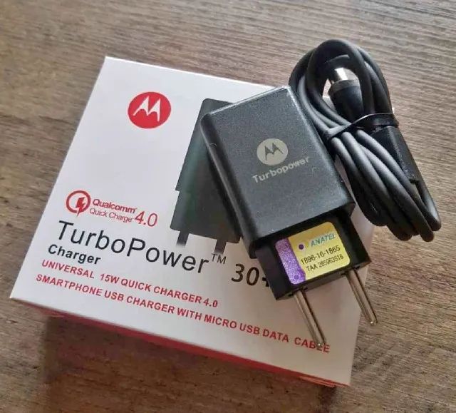 Carregador Motorola Turbo Power Novo Original - garantia