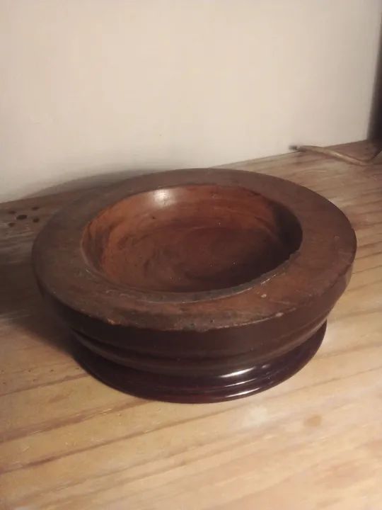 Peanha de madeira para vaso ou estátua suporte base - Foto 2