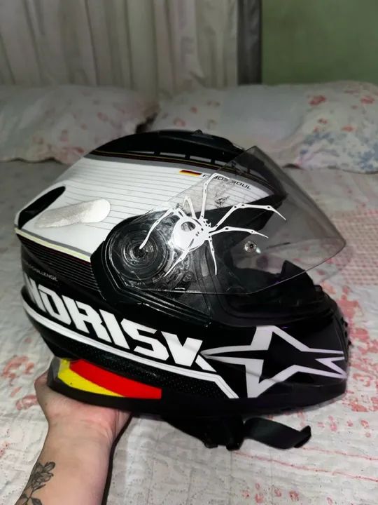 Capacete de Moto Norisk - Tamanho 58 - Foto 5
