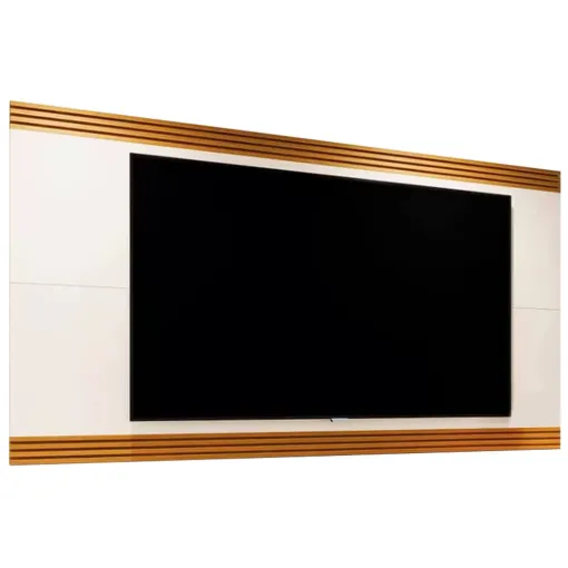 Painel Garden para TV até 75 Polegadas EDN Off White Cedro