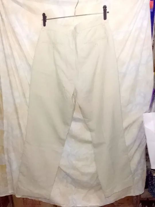 CALÇA MASCULINA N°40 cor creme - Foto 3