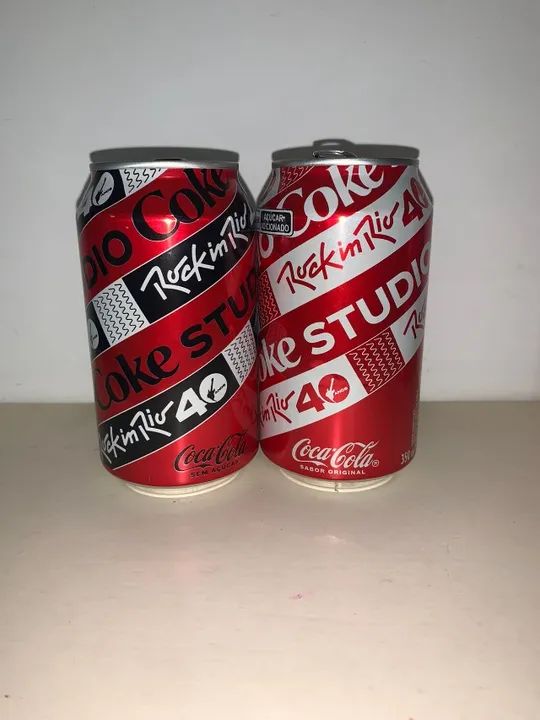 Latas: Coca Cola Rock In Rio 40 Anos Kit Com 2 - Raro - Foto 4