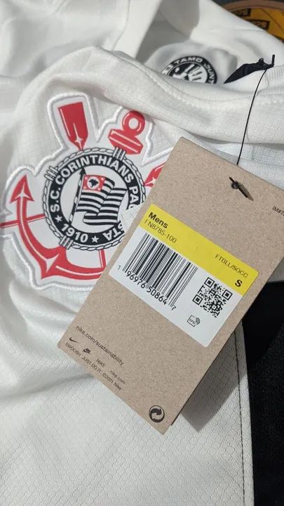 Camisa Corinthians Nike Masculina S - Nova