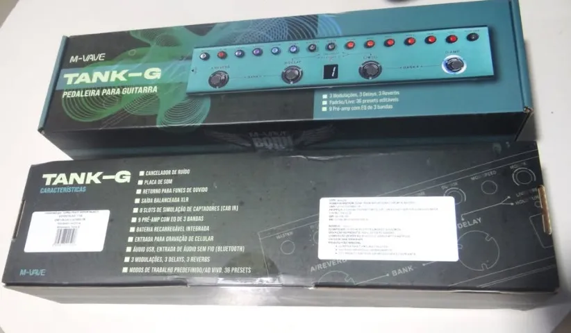 (Com Brinde) Pedaleira M-Vave Tank-G (NOVAS)