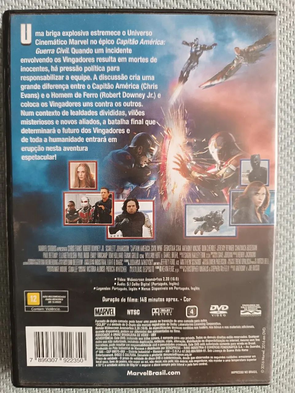 Combo 3 DVDs:  Guardiões da Galáxia, Guerra Civil e Homem-Aranha - Foto 2