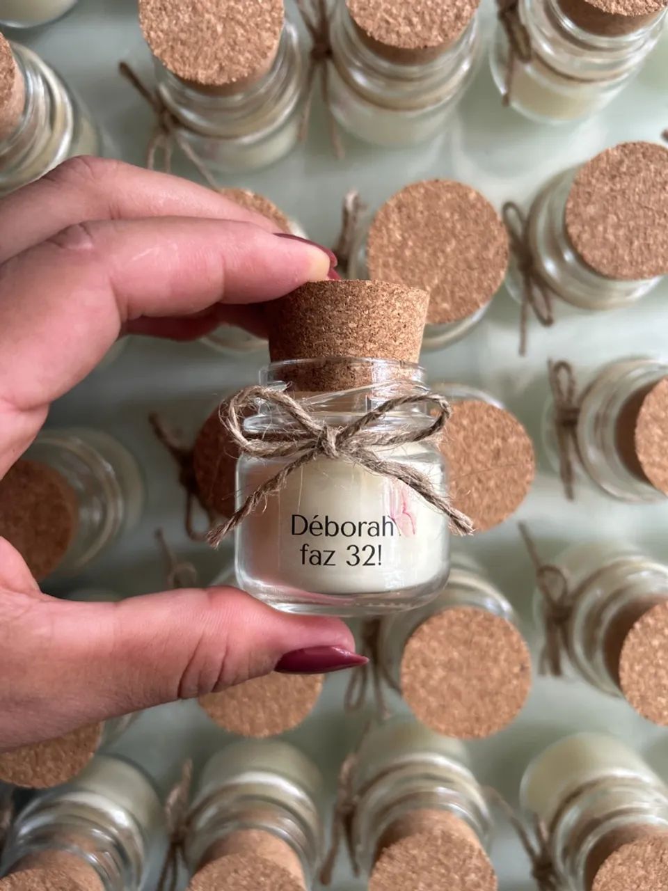 Lembrancinha personalizada vela aromática casamento aniversário batizados  - Foto 2