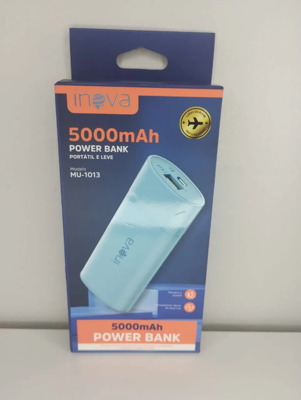 Power Bank 5000mAh Inova - Portátil e Leve