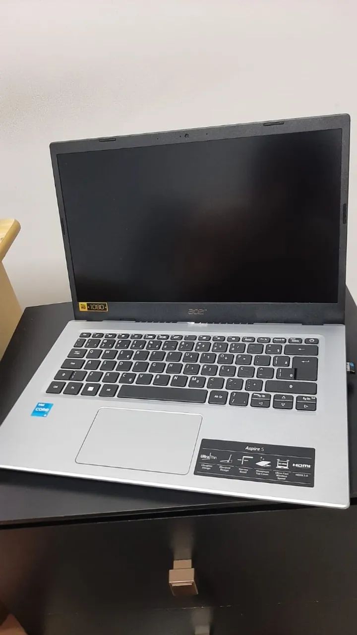 Acer Aspire 5 com SSD de 480gb + 200gb, i3 1115G4 - A514-54-324N