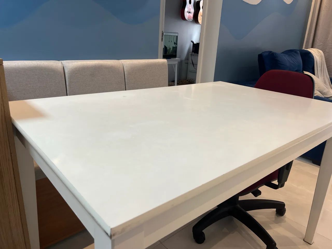 Mesa Retangular 4 Lugares em Madeira64985858456963124