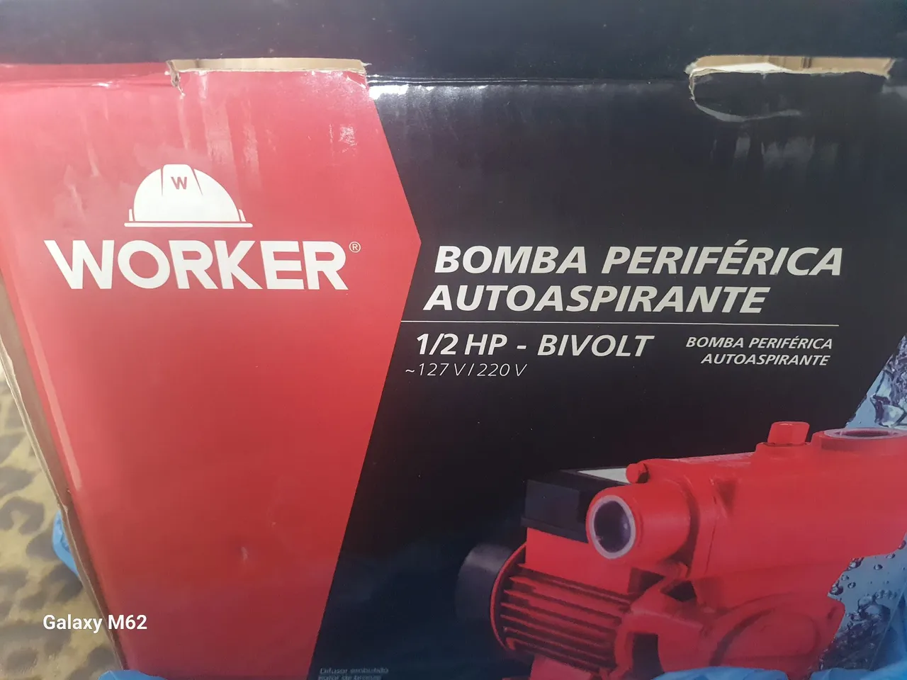 Bomba Periférica Autoaspirante 1/2 HP Bivolt Worker
