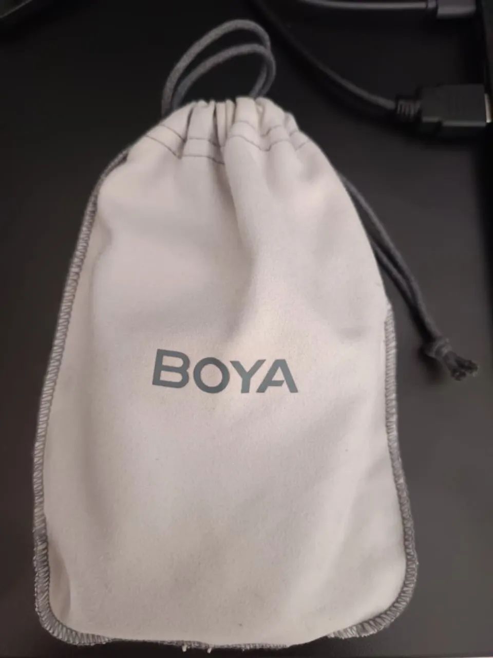Microfones Boya Inalambrico Boyalink Condensador Omnidirecional Cor Preto Seminovo - Foto 4