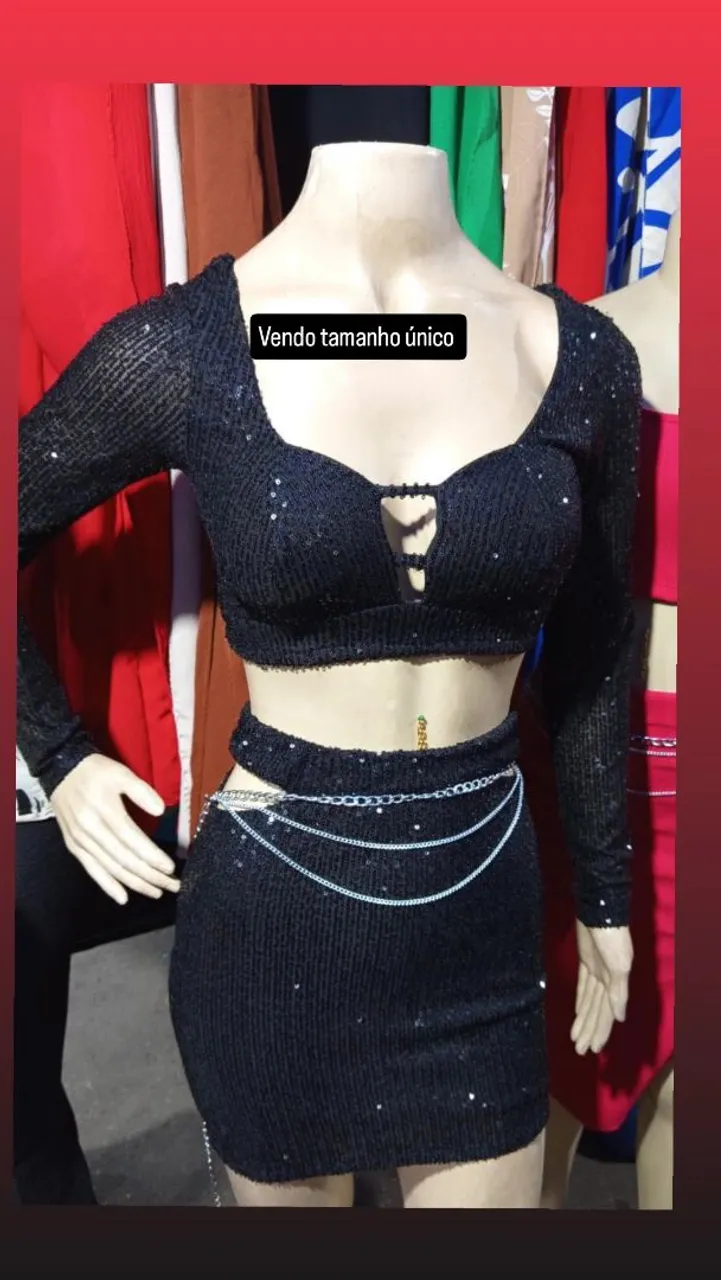 Conjunto Feminino Brilho - Tamanho Único