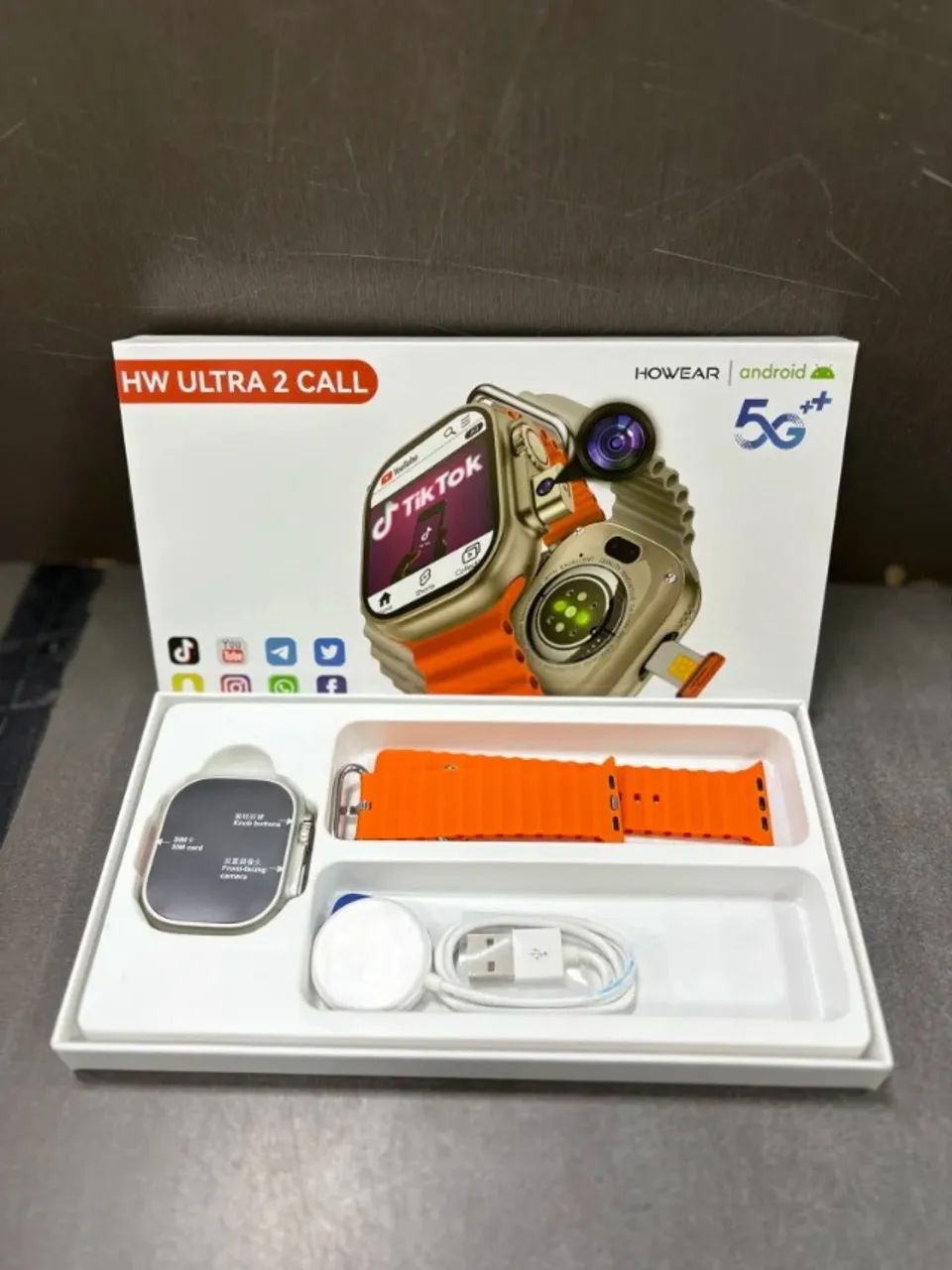 Smartwatch Howear HW ULTRA 2 CALL - Com Android, Chip e Chamadas