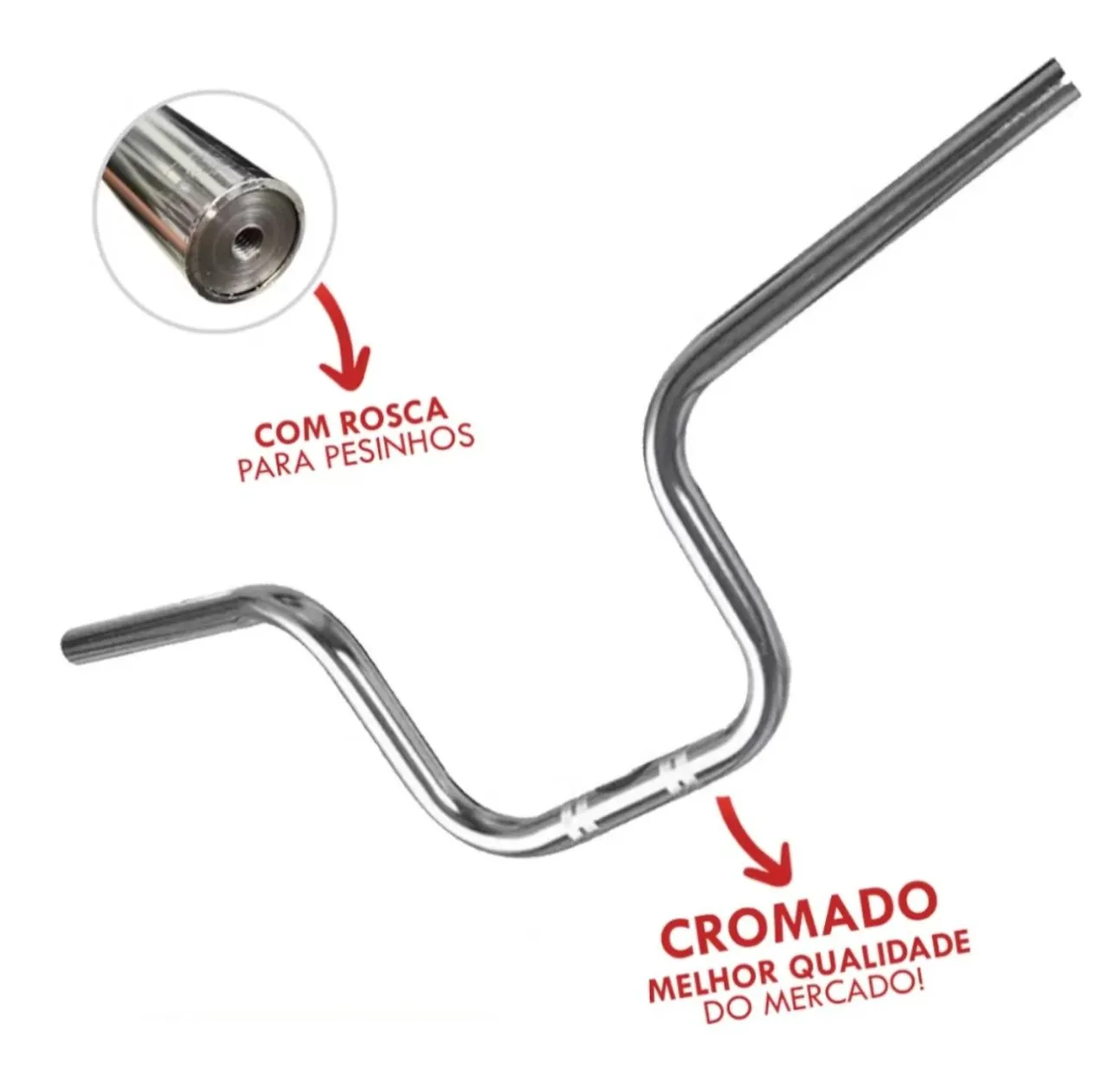 Guidão Cg Cargo Fan Titan 160 Com Rosca P/Pesinho <br>Pesinh