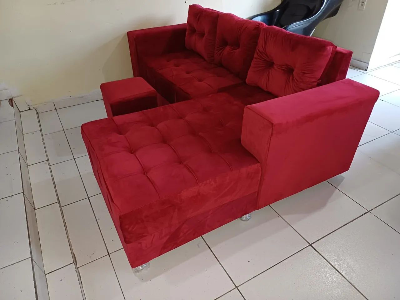 Sofá de cheyse de 3 lugares- Novo - Foto 5