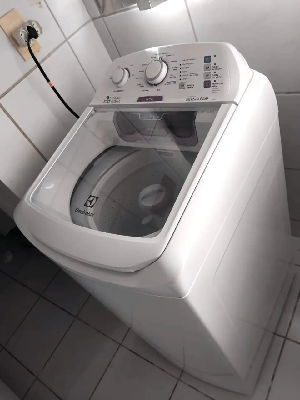 Máquina de Lavar Electrolux 8,5kg Branca Turbo - Foto 3