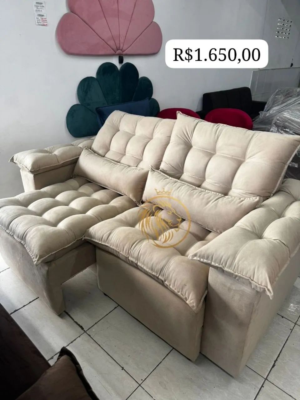 Sofá Retrátil e Reclinável 3 Lugares várias cores disponíveis  - Foto 5